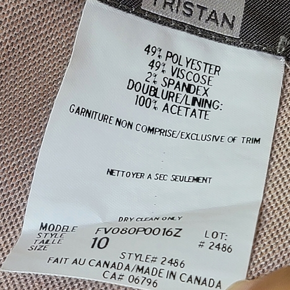 Tristan Neutral Color Midi Skirt Size 10 - Picture 10 of 10